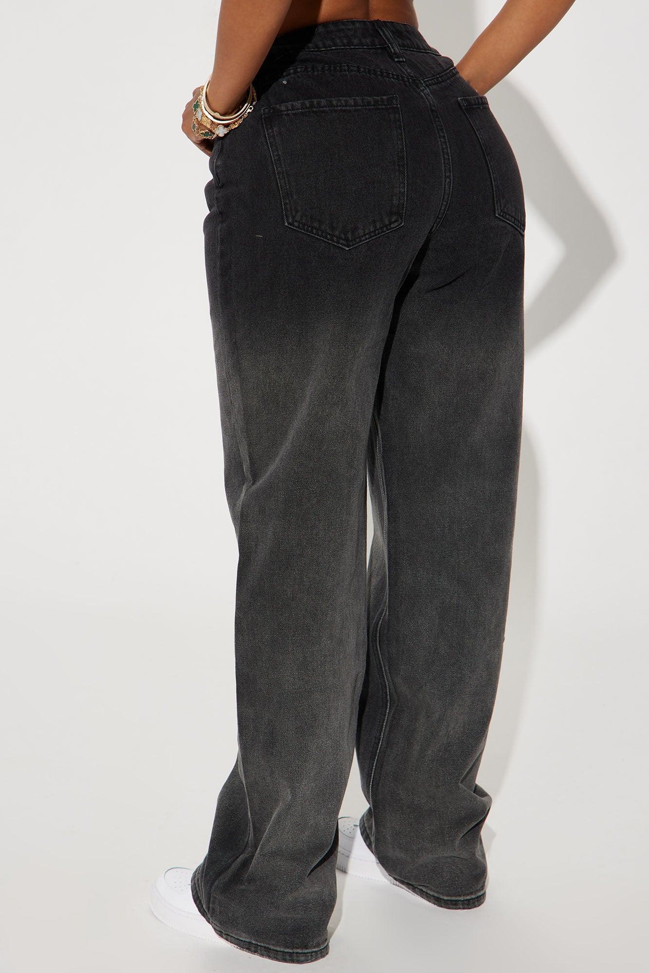 Onyx Ombre Non Stretch Straight Leg - Black Wash Product Image