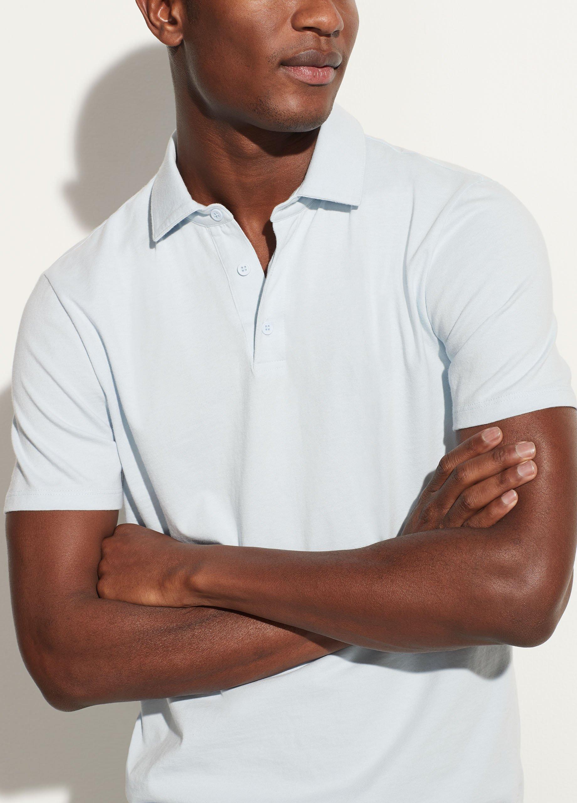 Garment Dye Cotton Polo Shirt Product Image