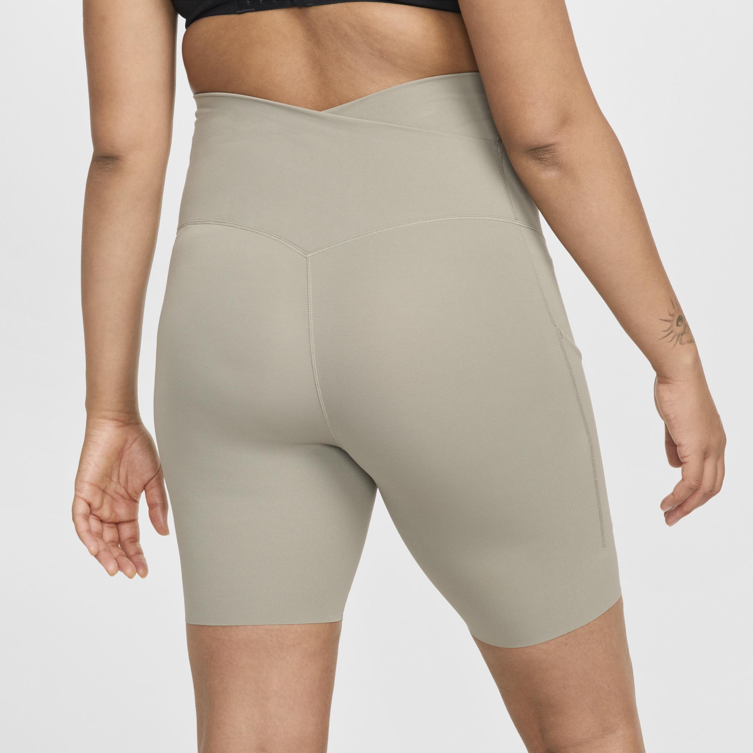 Nike Women's Zenvy (M) Gentle-Support High-Waisted 8" Biker Shorts with Pockets (Maternity) Product Image