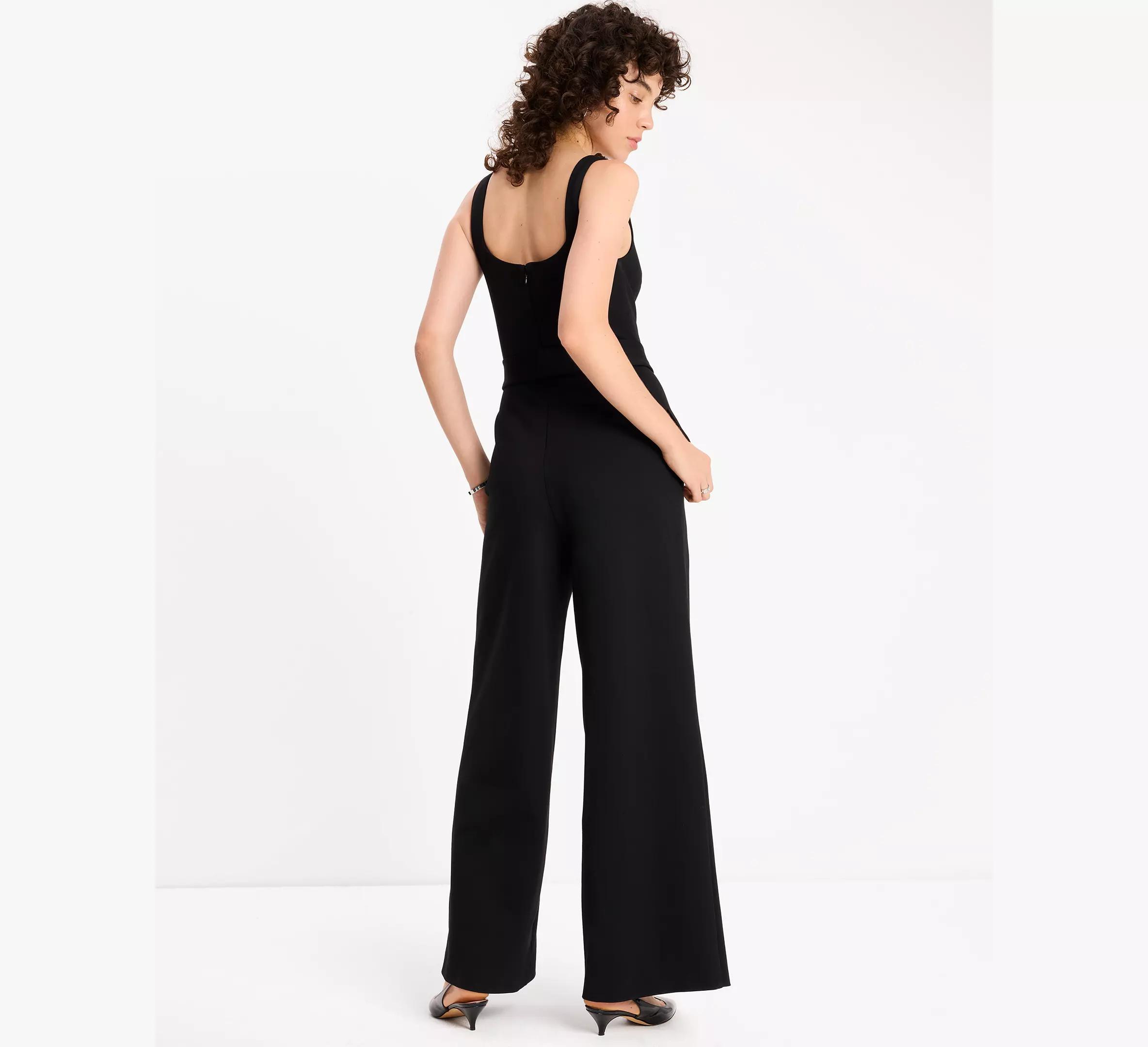 Embellished Bow Ponte Jumpsuit Product Image