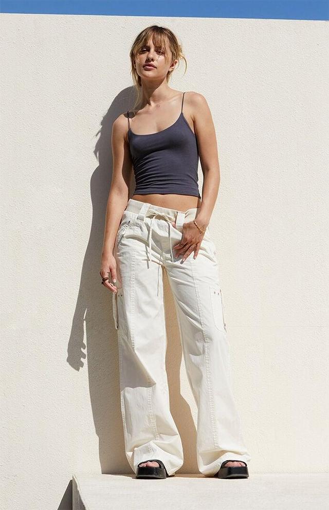 Women's Low Rise Baggy Flare Pants - Product Image