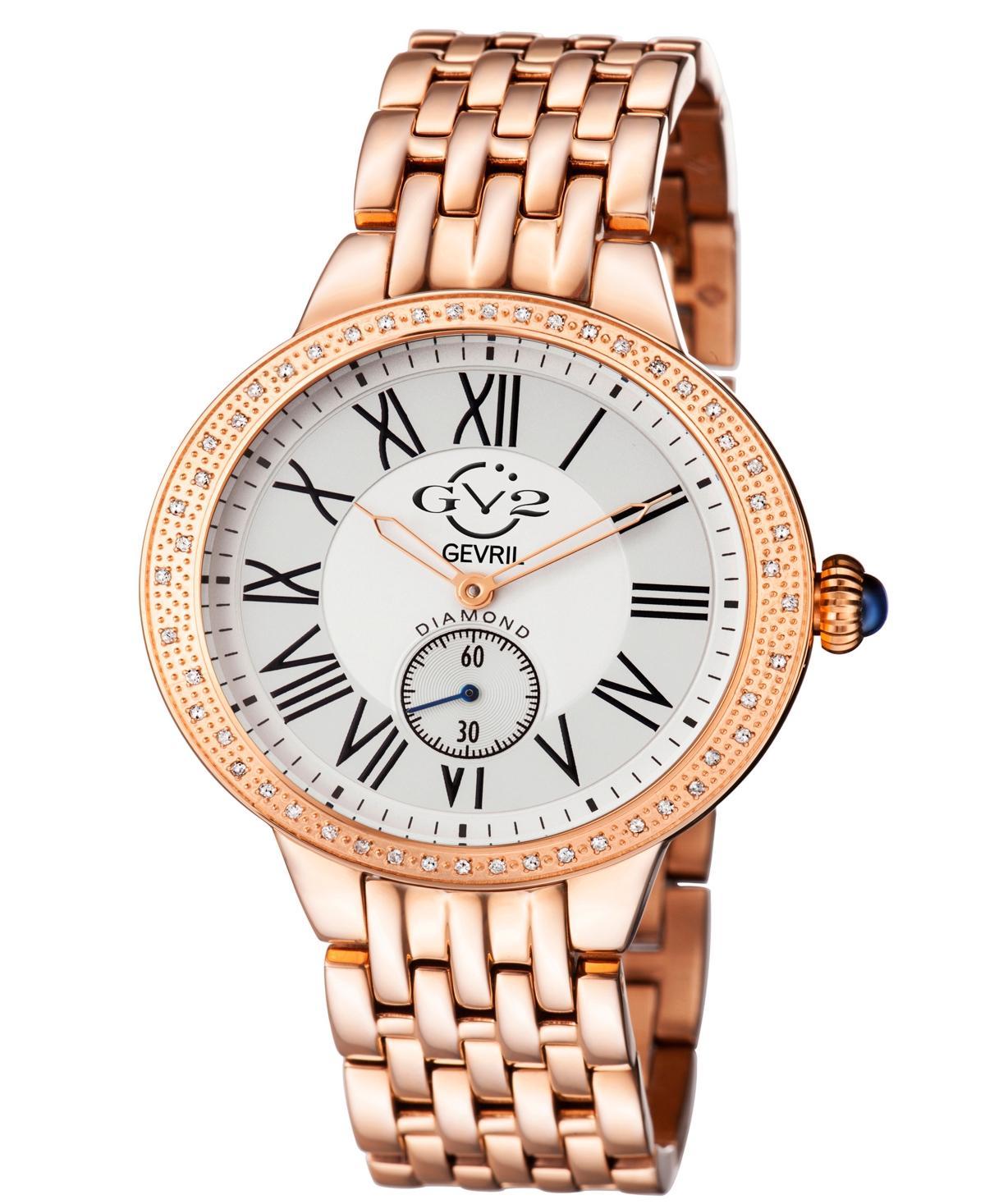 GV2 by Gevril Womens Astor Rose Gold-Tone Stainless Steel Watch 40mm Product Image