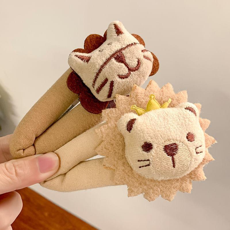 Lion Fabric Hair Clip (Various Designs) / Set Product Image