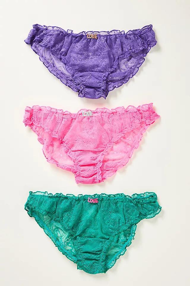 Love Stories Weekend Panties, Set of 3 Product Image