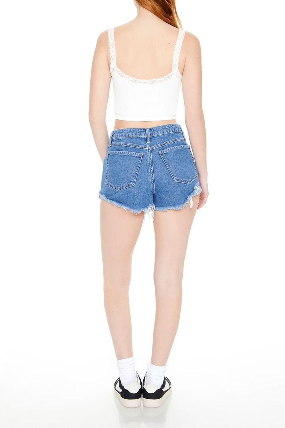 Distressed Mid-Rise Denim Shorts | Forever 21 Product Image