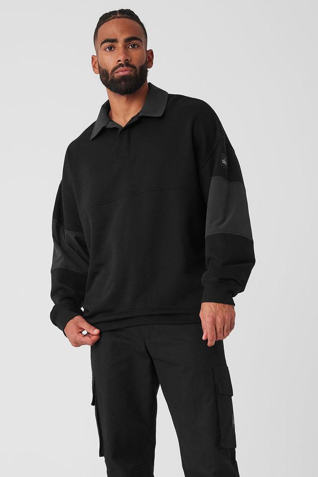 Mixmatch Rugby Sweatshirt - Black Male Product Image