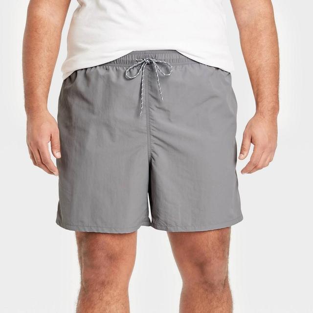 Mens Big & Tall 7 Swim Trunks - Goodfellow & Co Gray 2XL Product Image