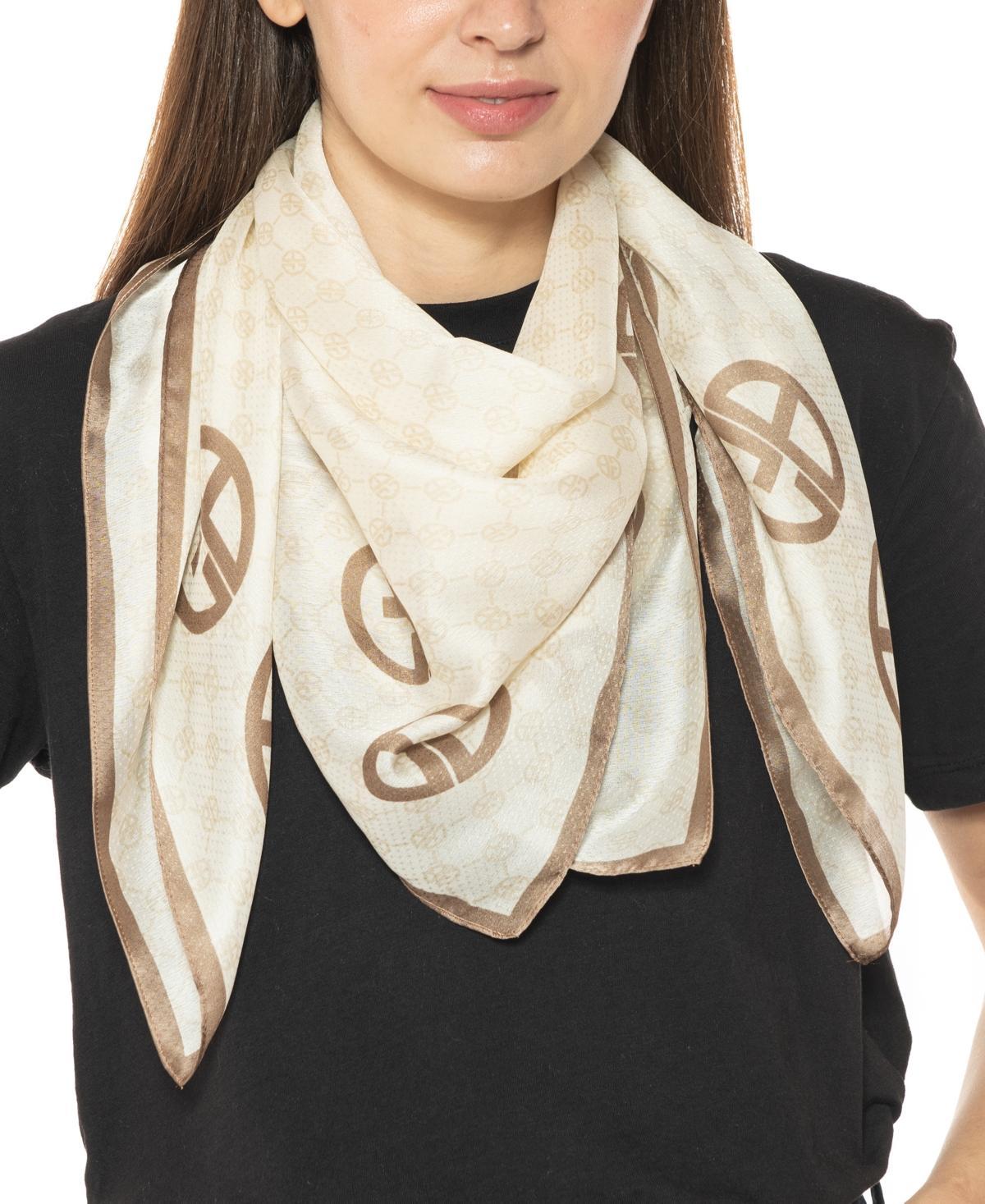 Giani Bernini Womens Signature Logo Silk Square Scarf Product Image