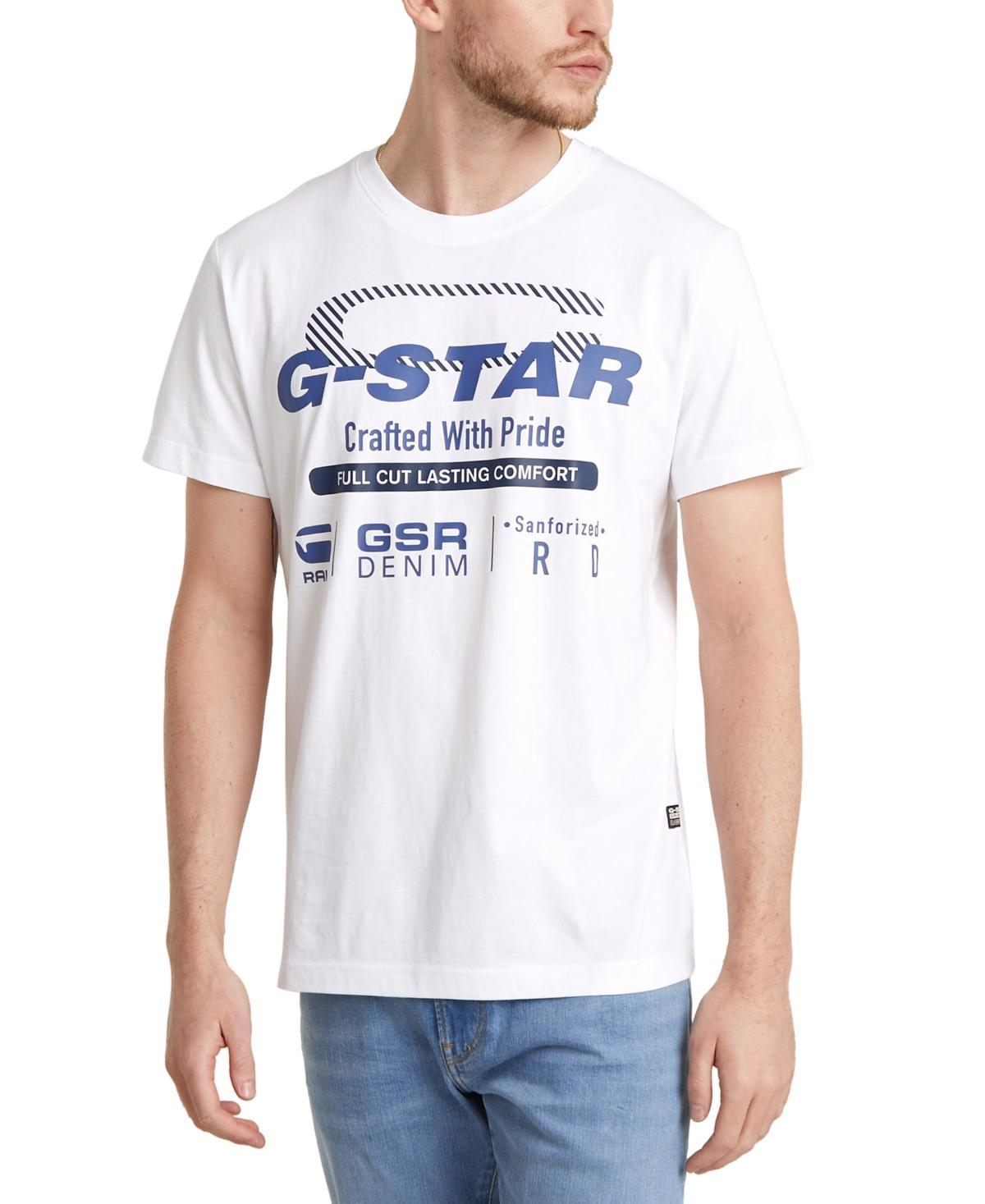 G-Star Raw Mens Straight-Fit Logo Graphic T-Shirt Product Image