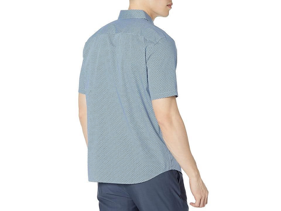 Theory Irving Short Sleeve Optical (Palace Blue ) Men's Clothing Product Image