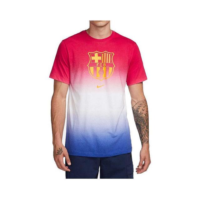 Mens Nike White Barcelona Crest T-Shirt Product Image