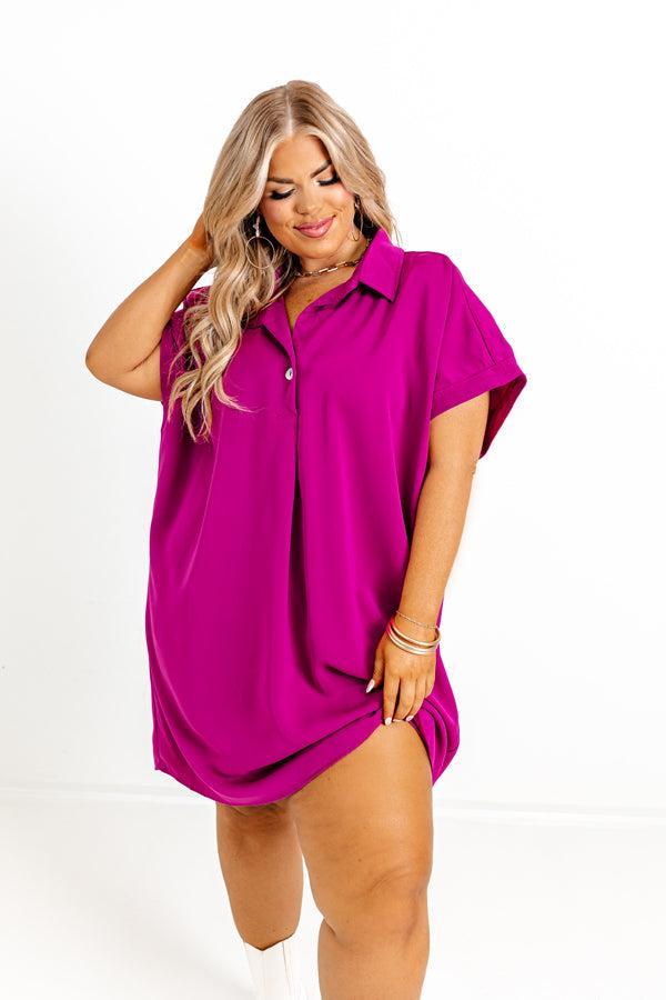 Effortless Radiance Shift Dress in Orchid Curves Product Image