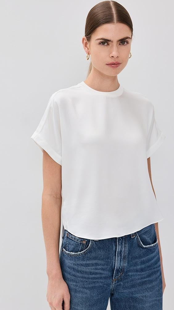 SIMKHAI Addy Knit Back T-Shirt | Shopbop Product Image