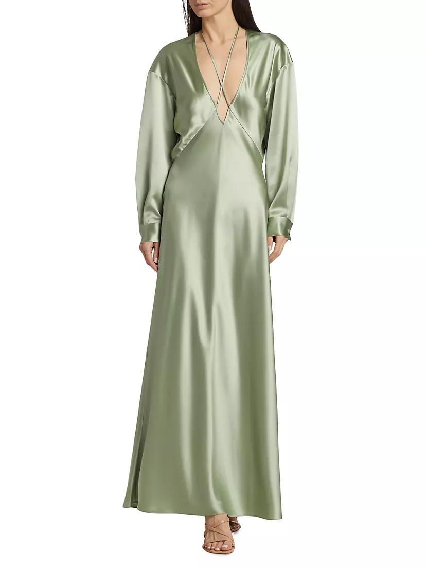 Romilly Satin Maxi Dress Product Image