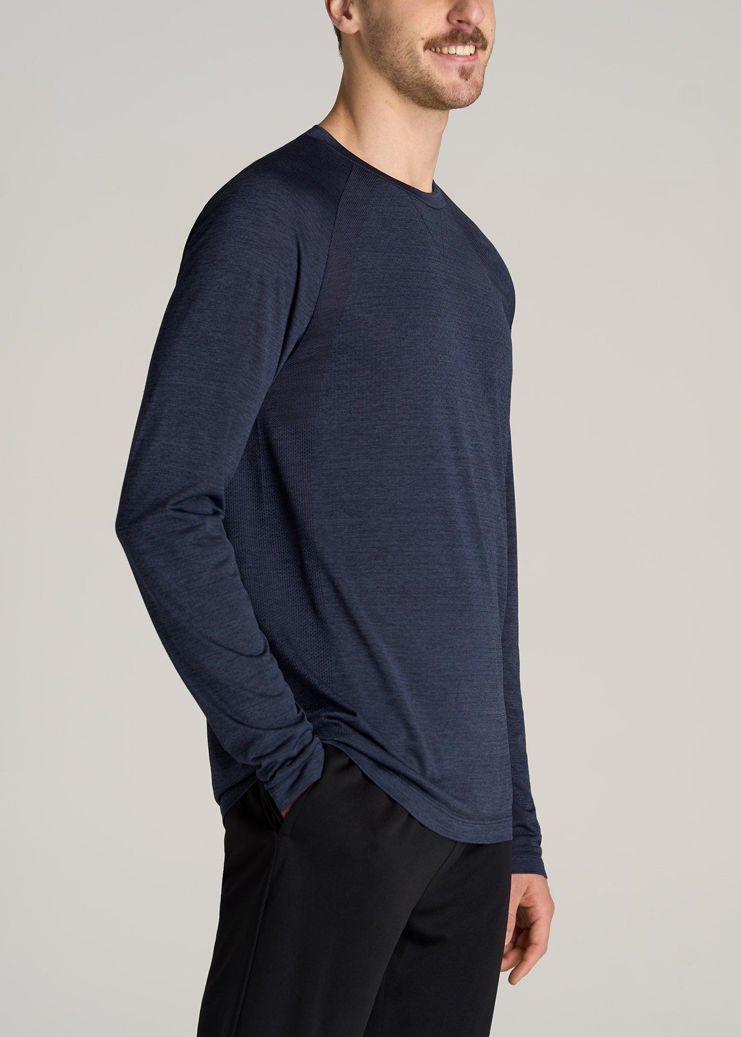 A.T. Performance MODERN-FIT Raglan Shirt for Tall Men in Blue Mix Male Product Image