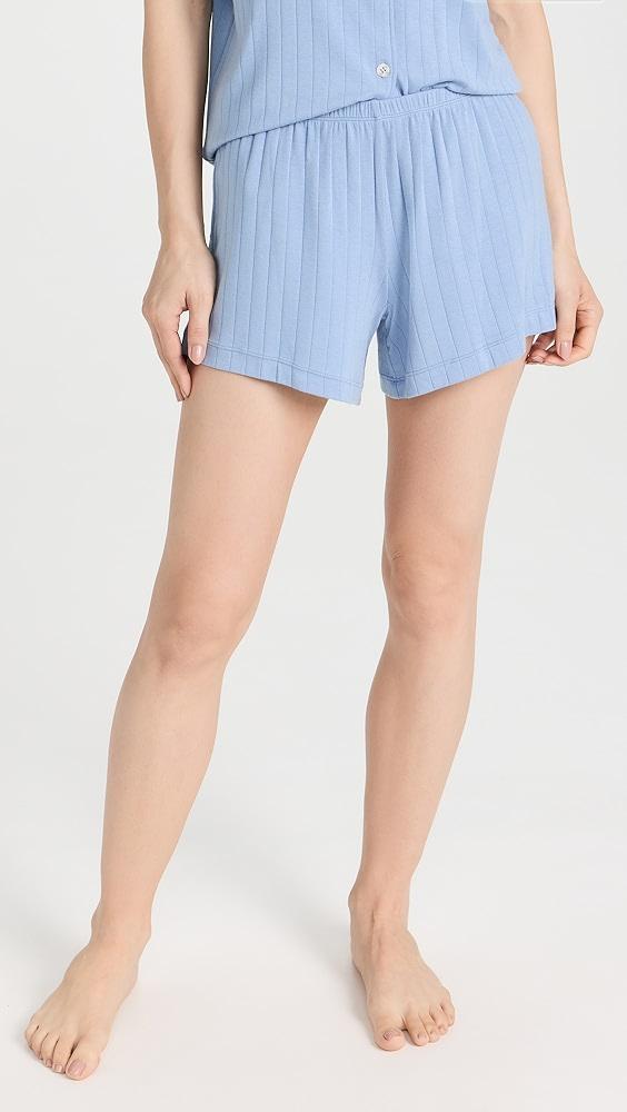 Eberjey Gisele Rib Relaxed Short Pj Set | Shopbop Product Image