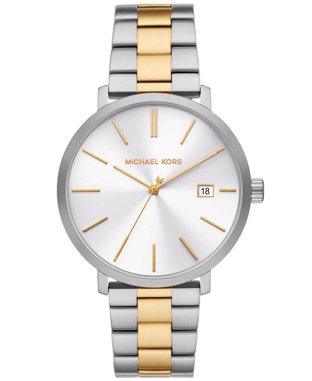 Michael Kors Mens Blake Three-Hand Date Two-Tone Stainless Steel Watch 42mm - Two-Tone Product Image