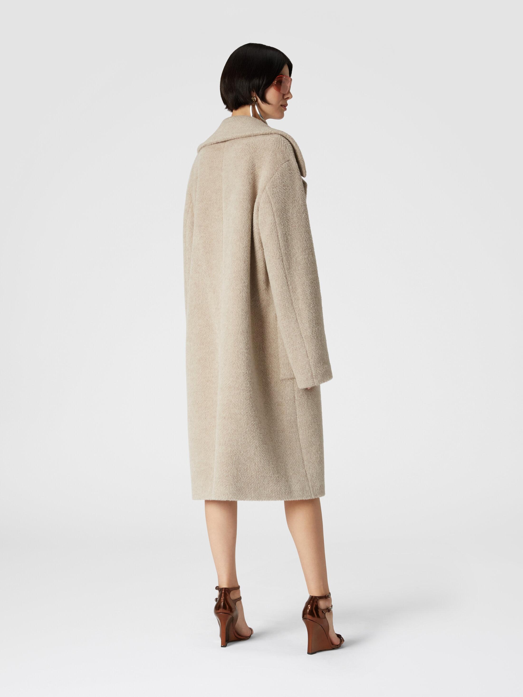 Long coat in alpaca blend Product Image