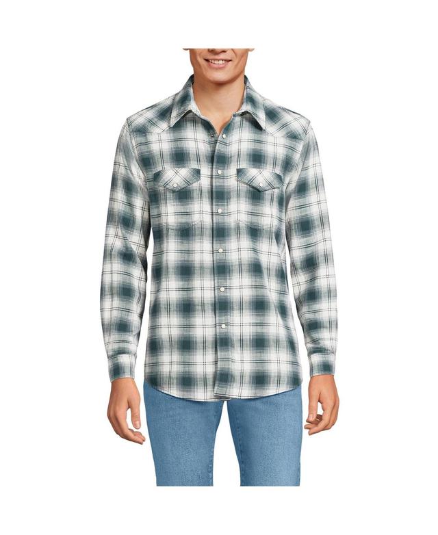 Lands End Mens Western Shirt Product Image