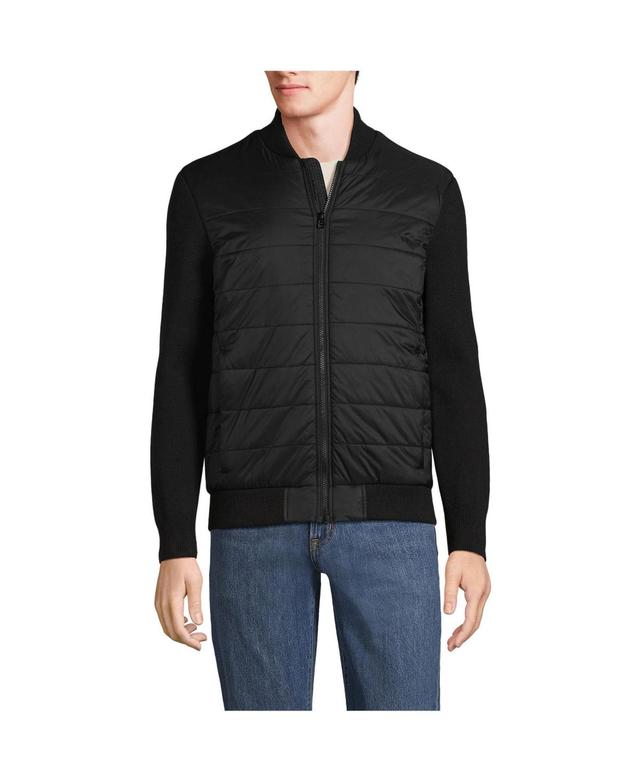 Lands End Mens Insulated Sweater Jacket Product Image