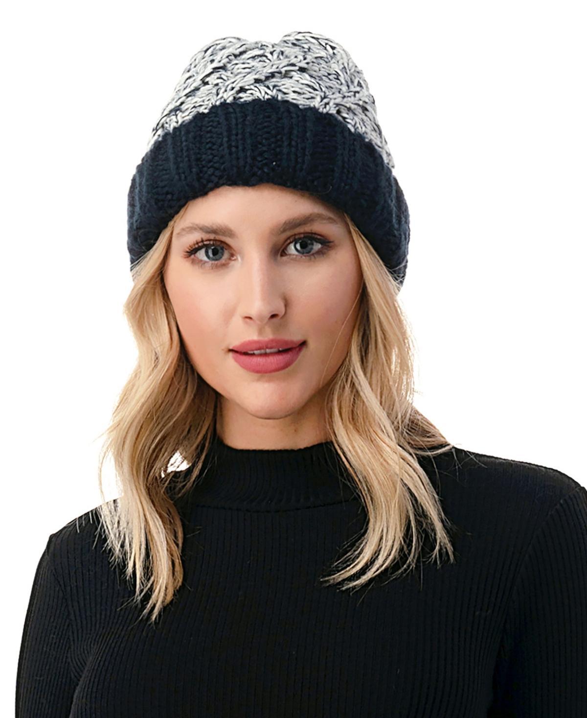 Marcus Adler Womens Chunky Marled Cable Knit Beanie Product Image