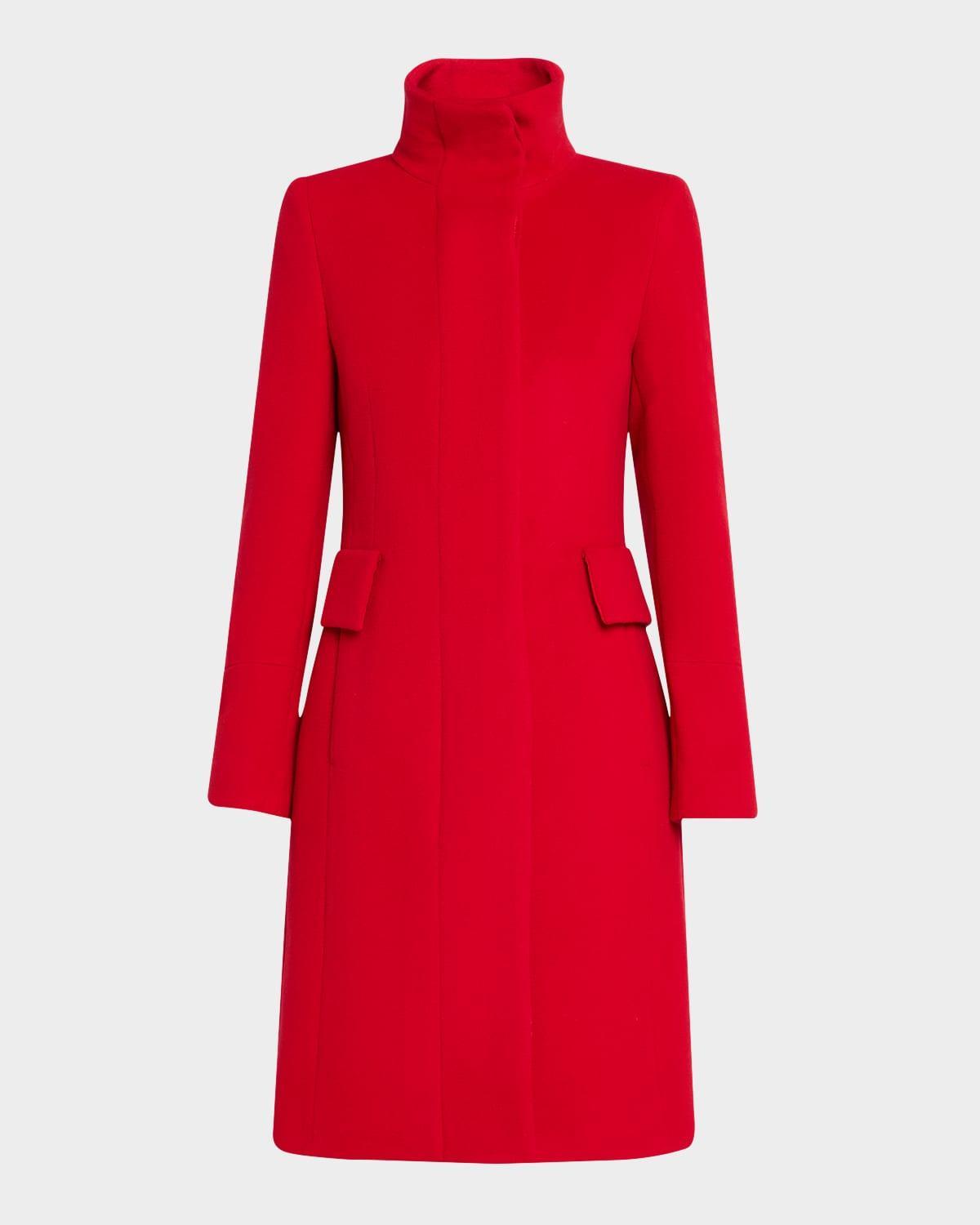 Duffle Knee-Length Wool Coat Product Image