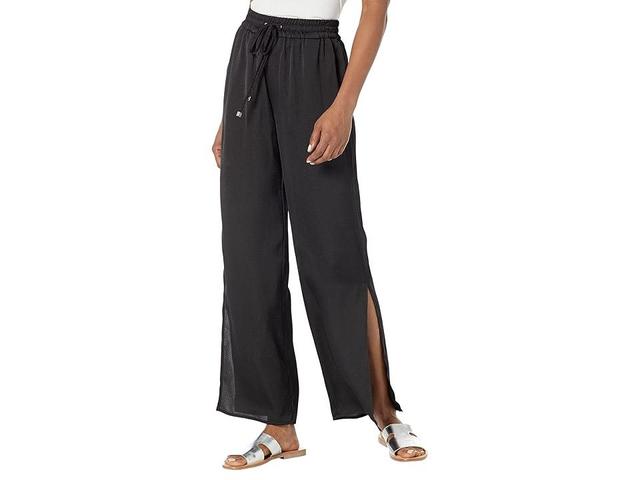 MICHAEL Michael Kors Petite Solid High Slit Pants Women's Casual Pants Product Image