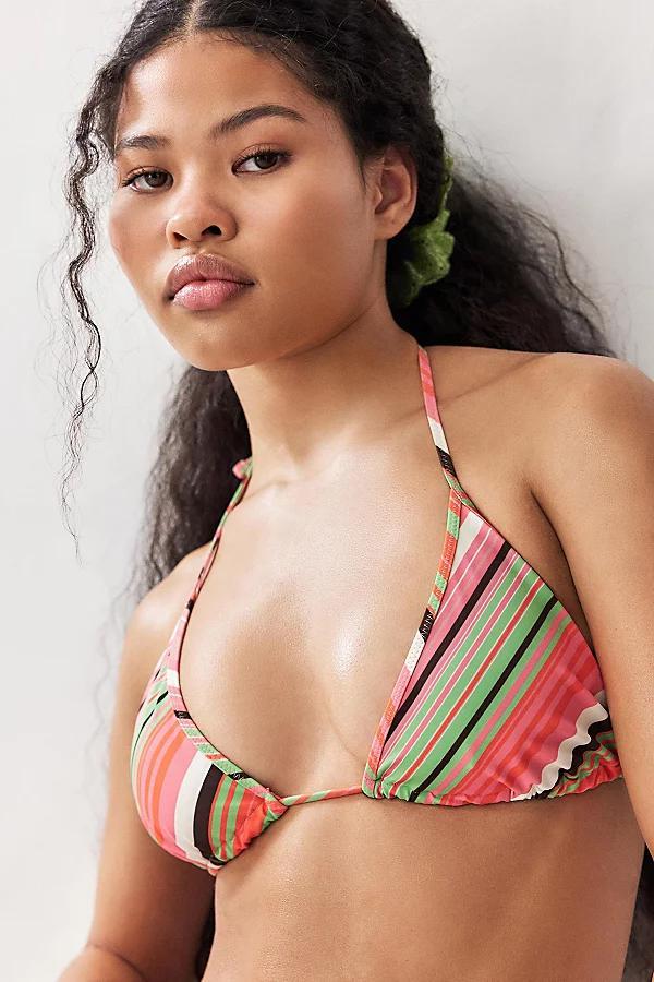 Out From Under Vertical Stripe Triangle Bikini Top Womens at Urban Outfitters Product Image