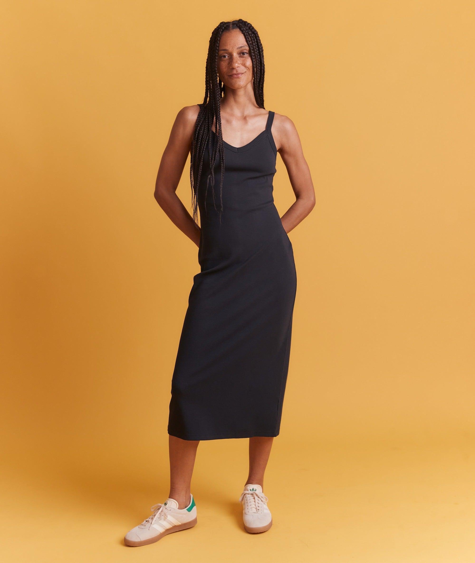 Lexi Rib Sun-In Spaghetti Strap Dress Product Image