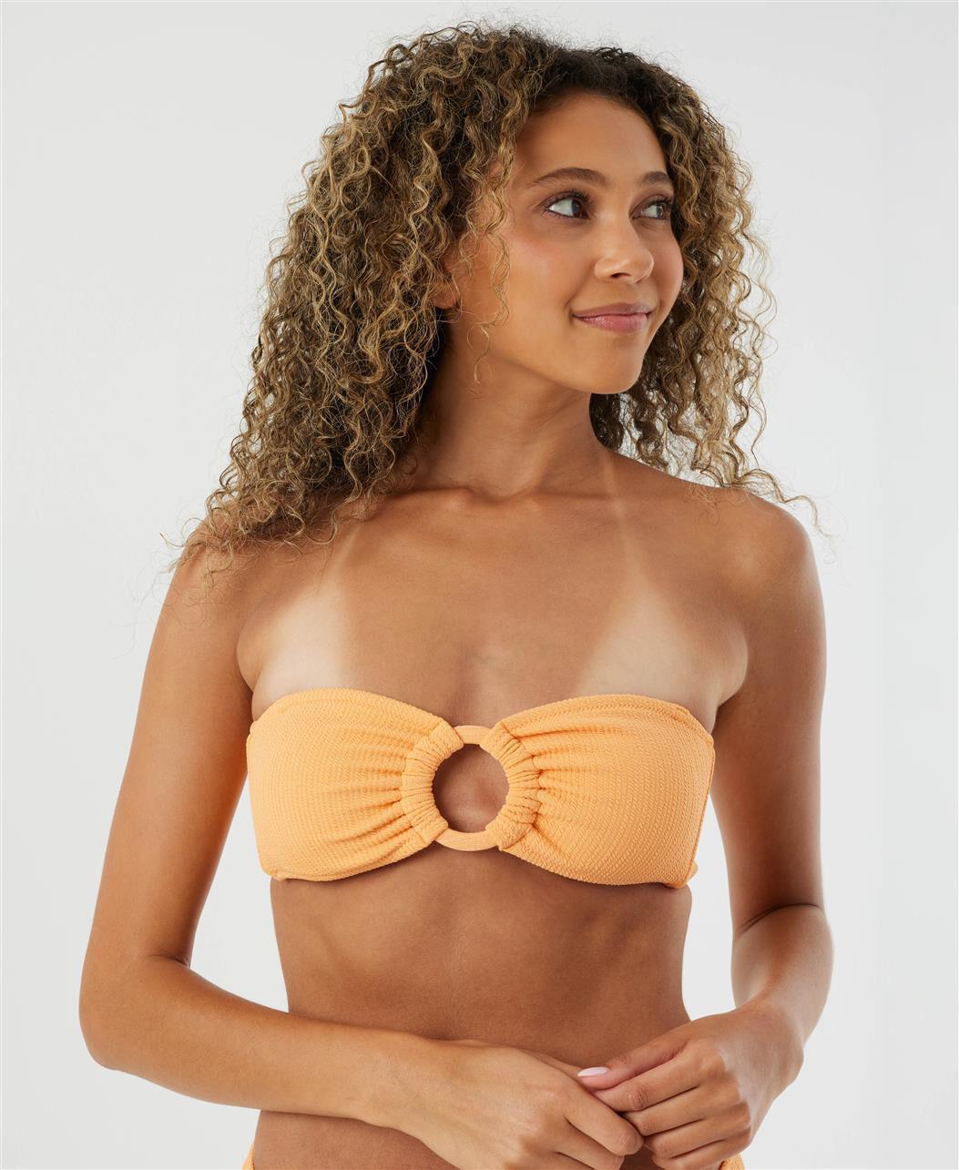 ROXY Aruba Ring Bandeau Bikini Top Product Image