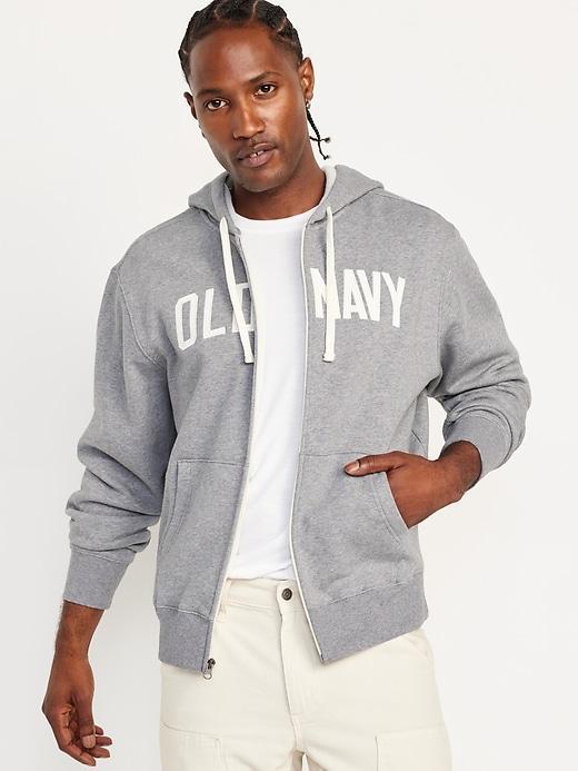 Oversized Logo Zip Hoodie Product Image