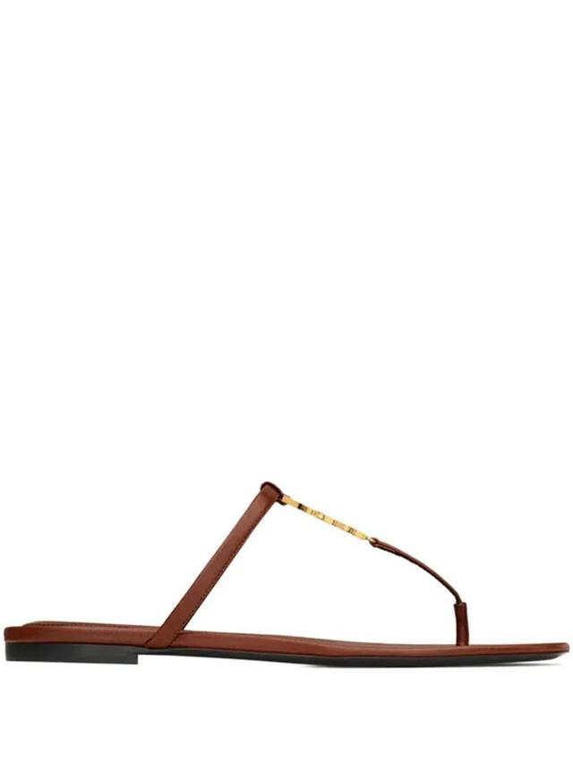 SAINT LAURENT 05 Cassandra Sandals In Brown Product Image