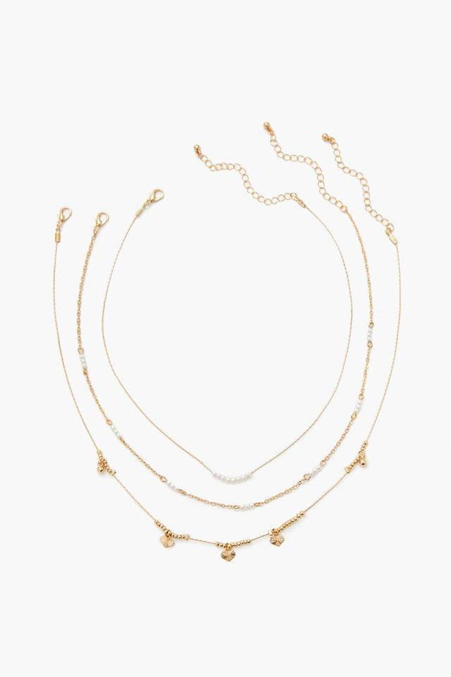 Beaded Faux Pearl Necklace Set | Forever 21 Product Image