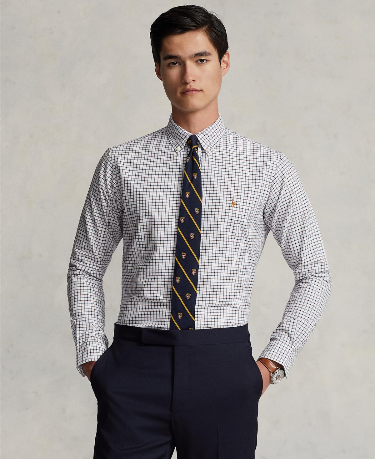 Polo Ralph Lauren Mens Classic-Fit Gingham Oxford Shirt Product Image