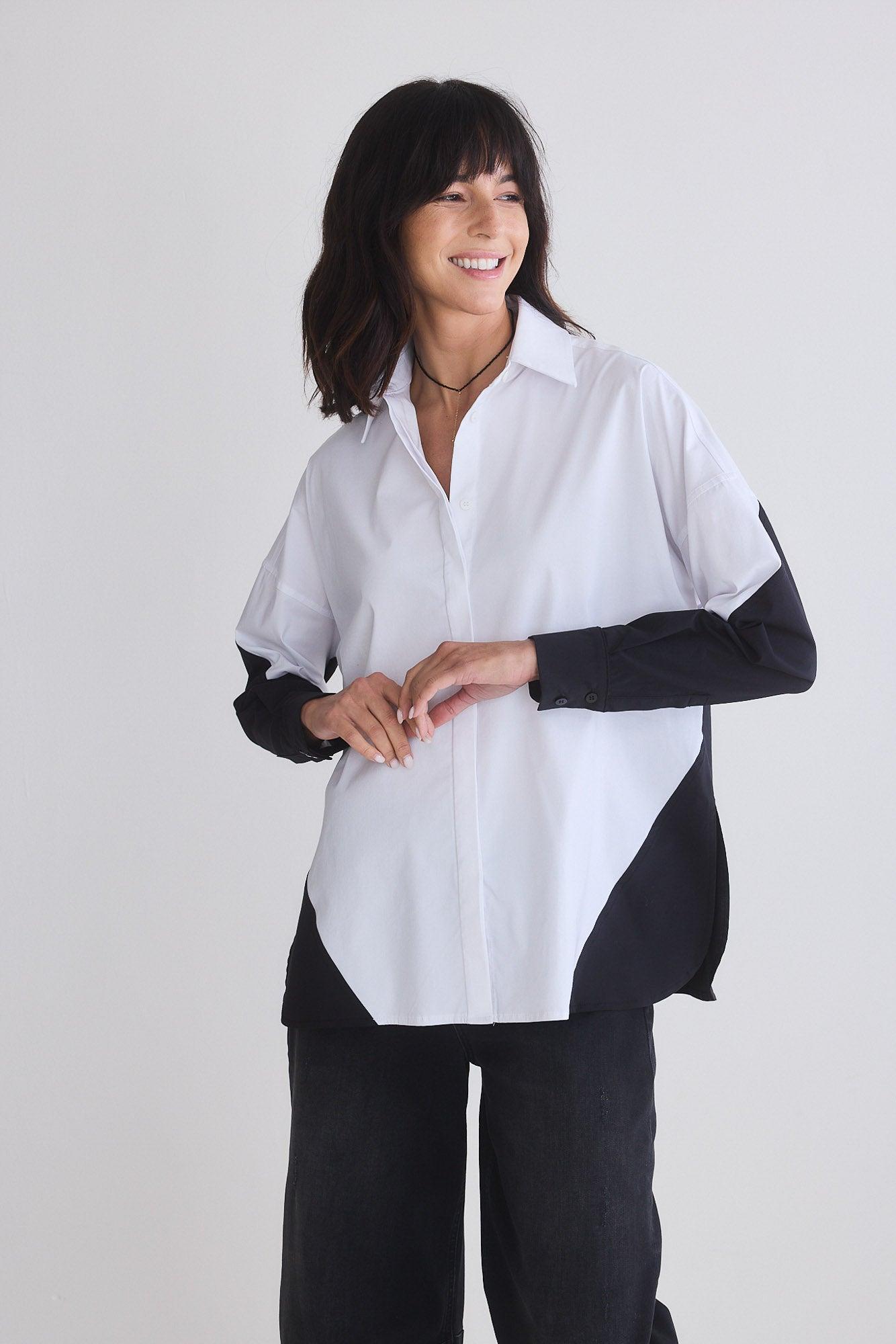 Colorblock Refine Oversized Tunic Product Image