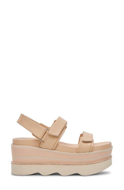 DOLCE VITA Izak Platform Wedge Sandal In Beige Product Image