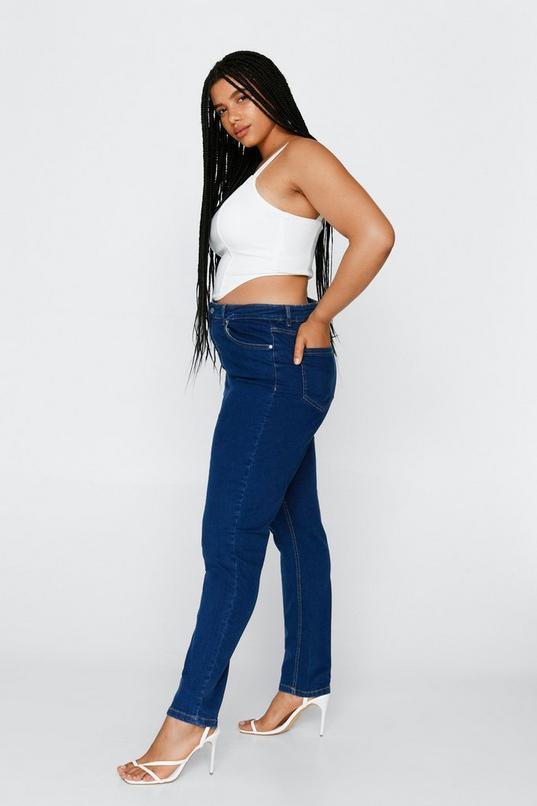 Plus Size Denim Skinny Jeans Product Image