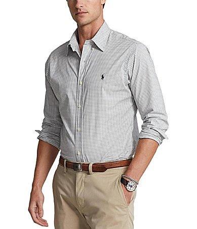 Polo Ralph Lauren Big  Tall Classic-Fit Gingham Stretch Poplin Long Product Image