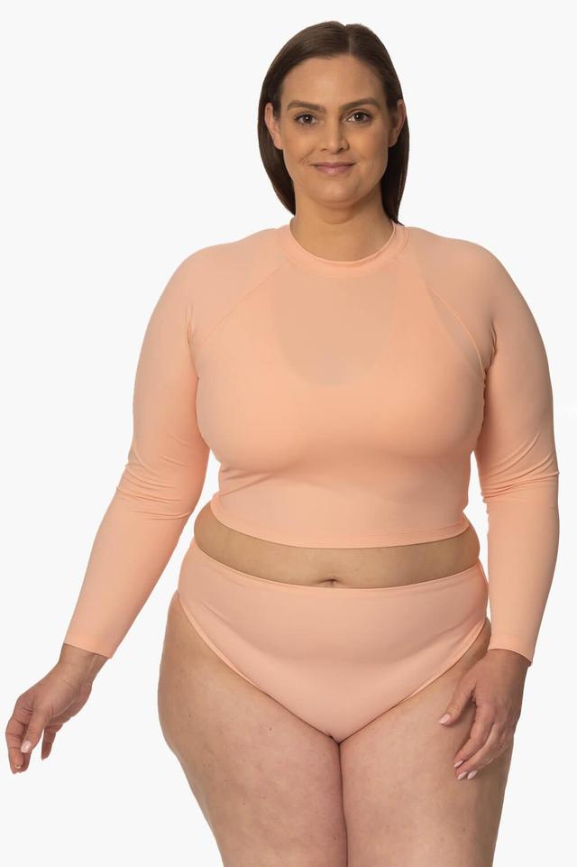 Moana Long Sleeved Crop Rashie - Coronado Female Product Image