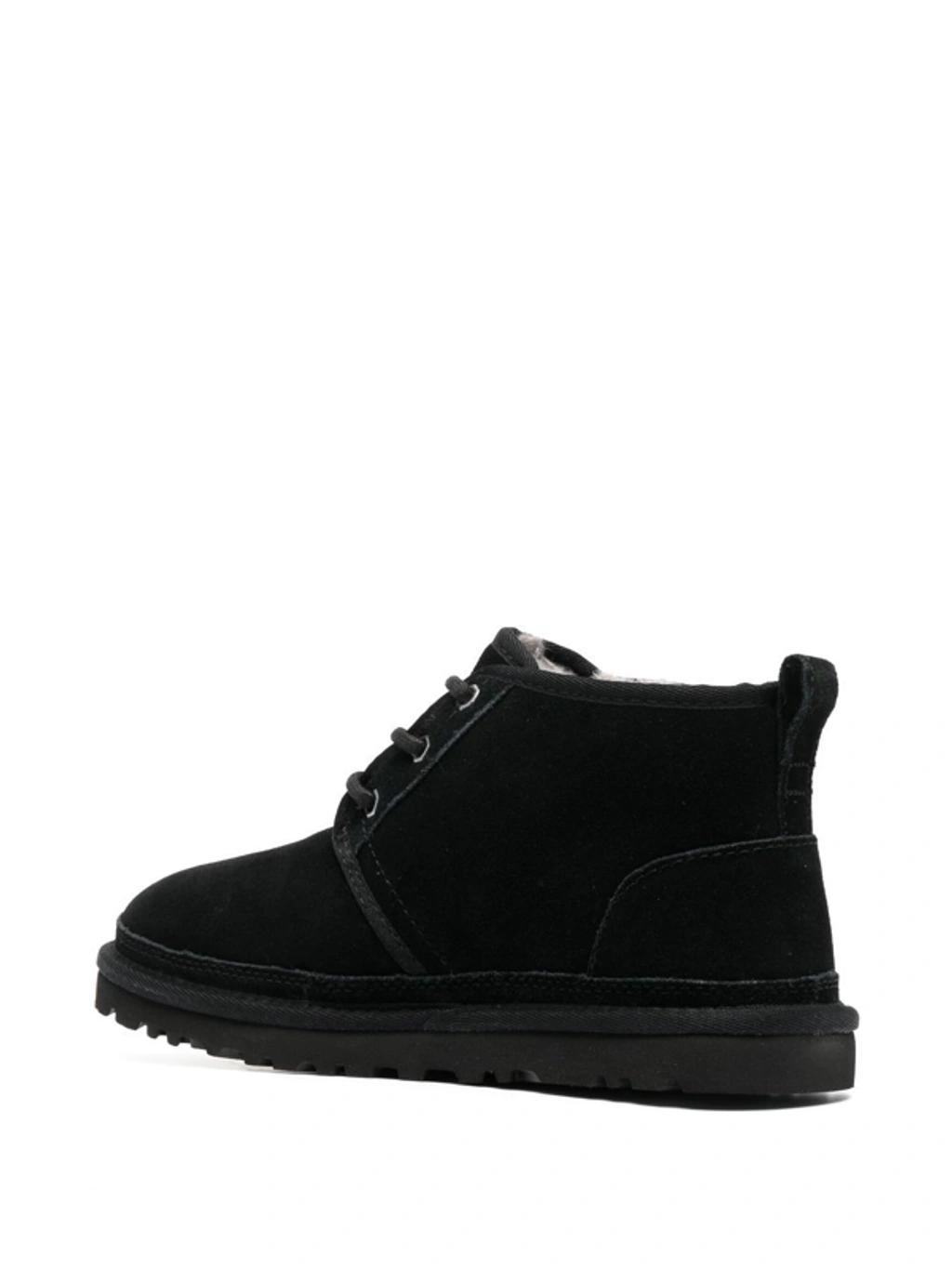 UGG Neumel Logo-debossed Suede Chukka Boots In Black Product Image