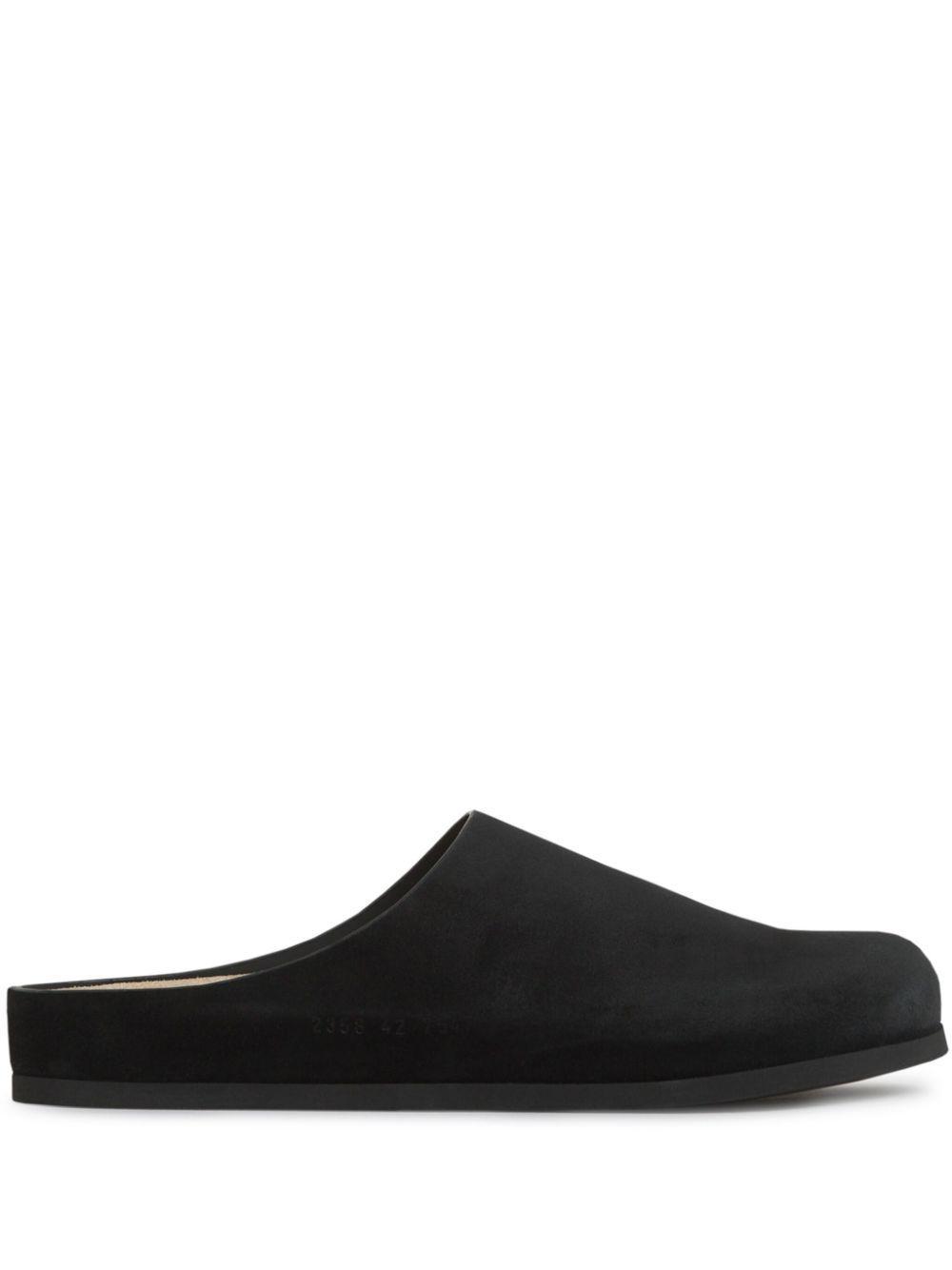 COMMON PROJECTS Suede Clog In Black Product Image