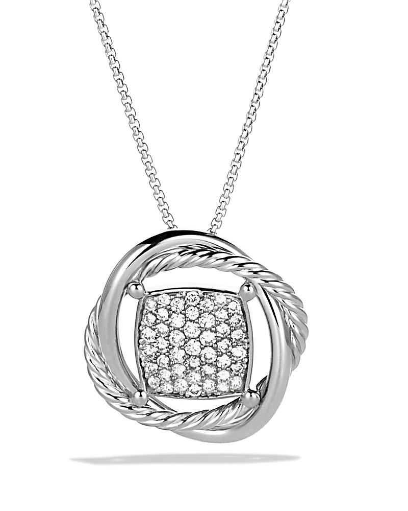 David Yurman Infinity Pendant with Diamonds on Chain Product Image