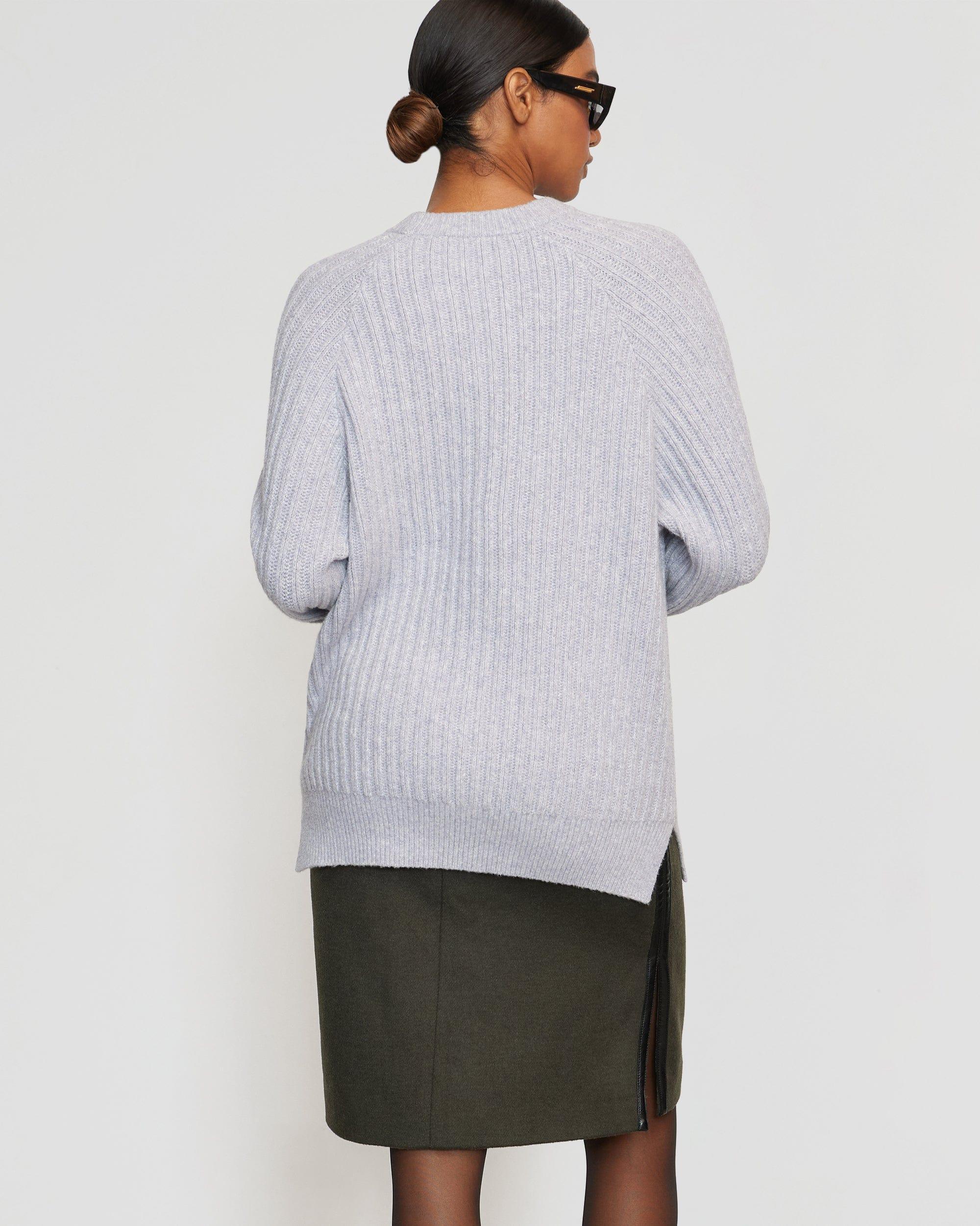 Ezra Organic Cotton-Wool Foldover-Collar Sweater Product Image