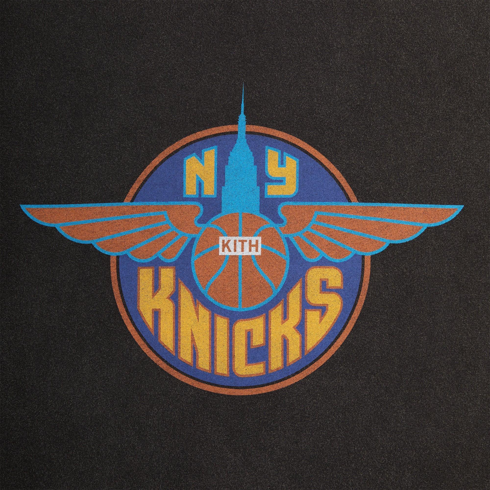 Kith for the New York Knicks Wingman Vintage Tee - Black Male Product Image