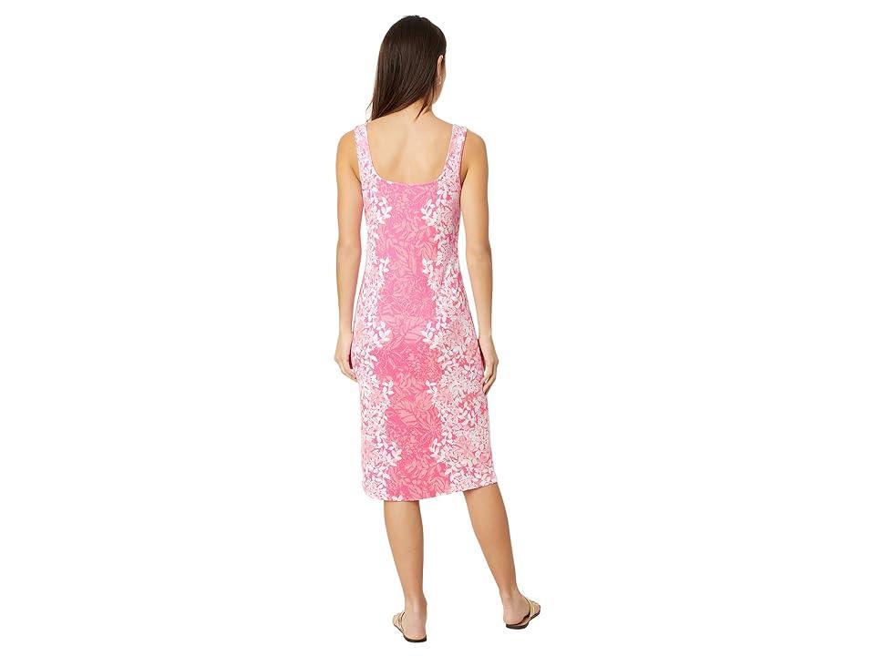 Lilly Pulitzer Mick Square Neck Ribbed Dress (Roxie Pink Shadow Dancer Engineered) Women's Dress Product Image