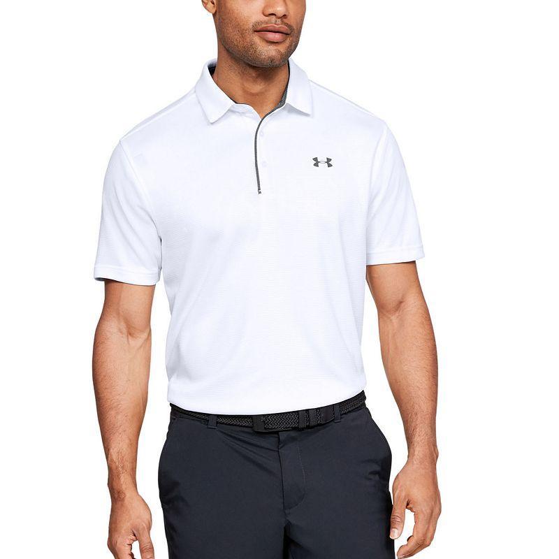 Mens Under Armour Tech Polo Red Product Image