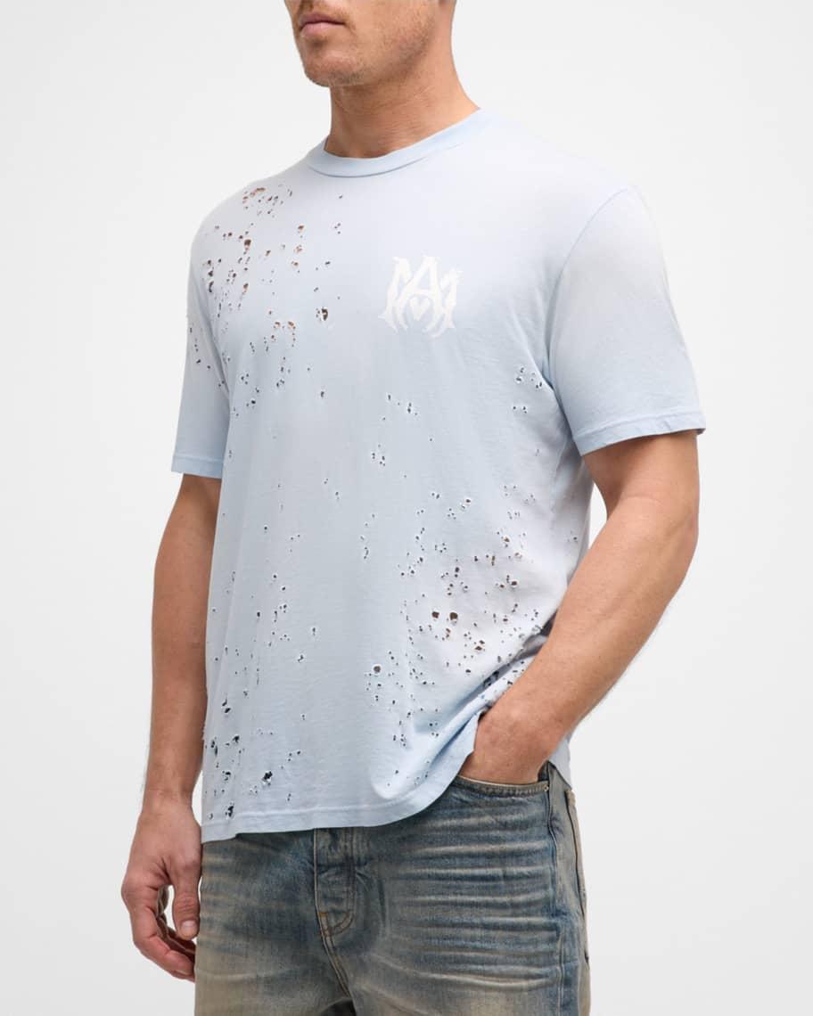 Men's Washed Distressed T-Shirt Product Image