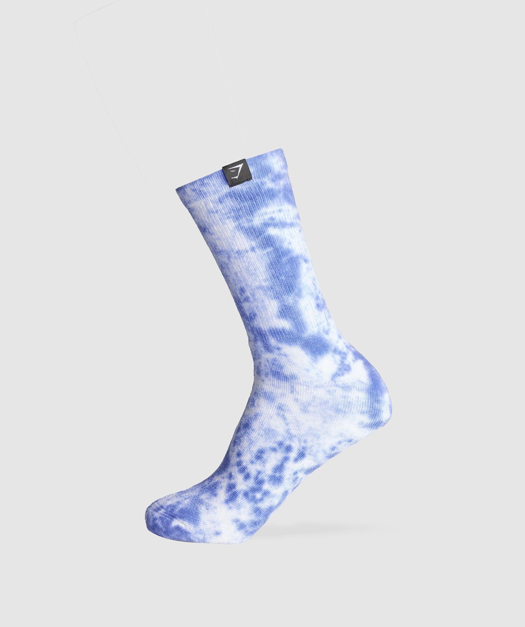 Summer Tie Dye Crew Socks Product Image