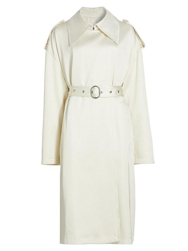 Womens Oversized Belted Trench Coat Product Image