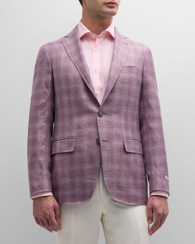 Mens Tonal Plaid Sport Coat Product Image